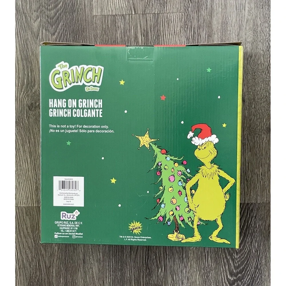 The Grinch‎ Hang On 5ft Tall Indoor Outdoor Christmas Decoration Dr. Seuss NEW